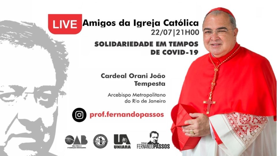 Professor Fernando Passos promove live com Cardeal Orani João Tempesta