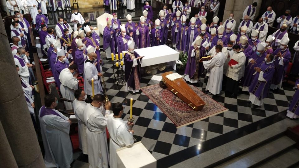 Dom Luiz Carlos participa da última missa de corpo presente do Cardeal Cláudio Hummes