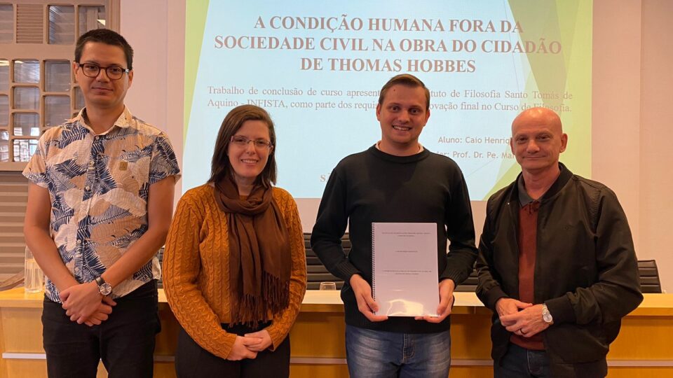 A condição humana fora da sociedade civil foi tema de pesquisa do Seminarista Caio Bertocco