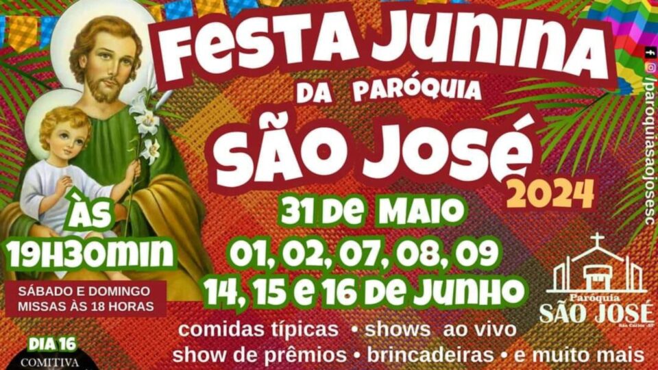 Festa Junina na Paróquia São José em São Carlos