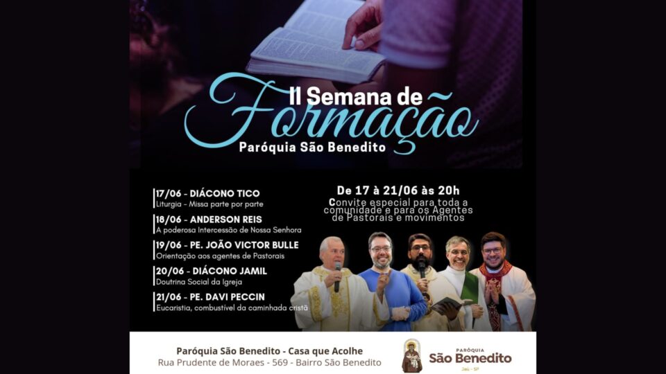 II Semana de Formação na Paróquia São Benedito em Jaú
