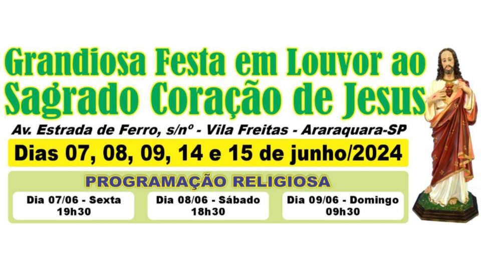 Festa do Sagrado Coração de Jesus em Araraquara