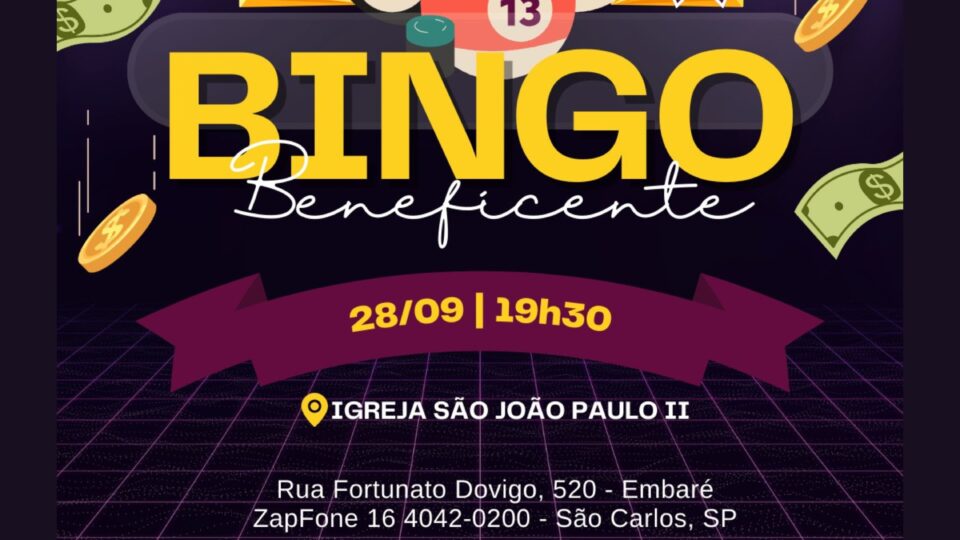 Bingo beneficente na Paróquia São João Paulo II