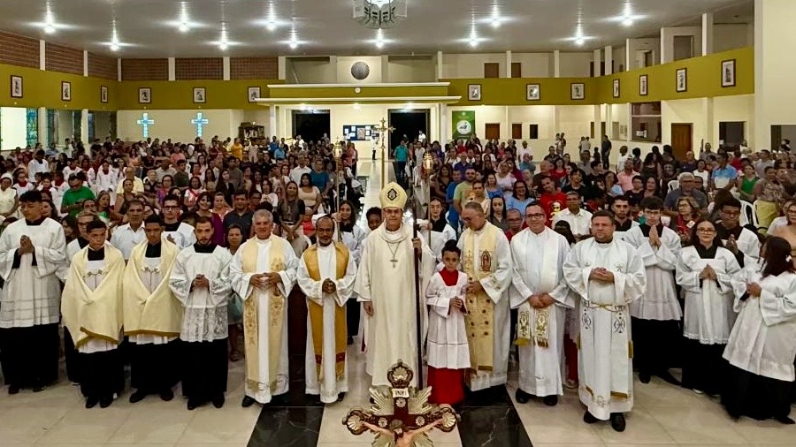 Missa da padroeira na paróquia Nossa Senhora de Guadalupe em São Carlos