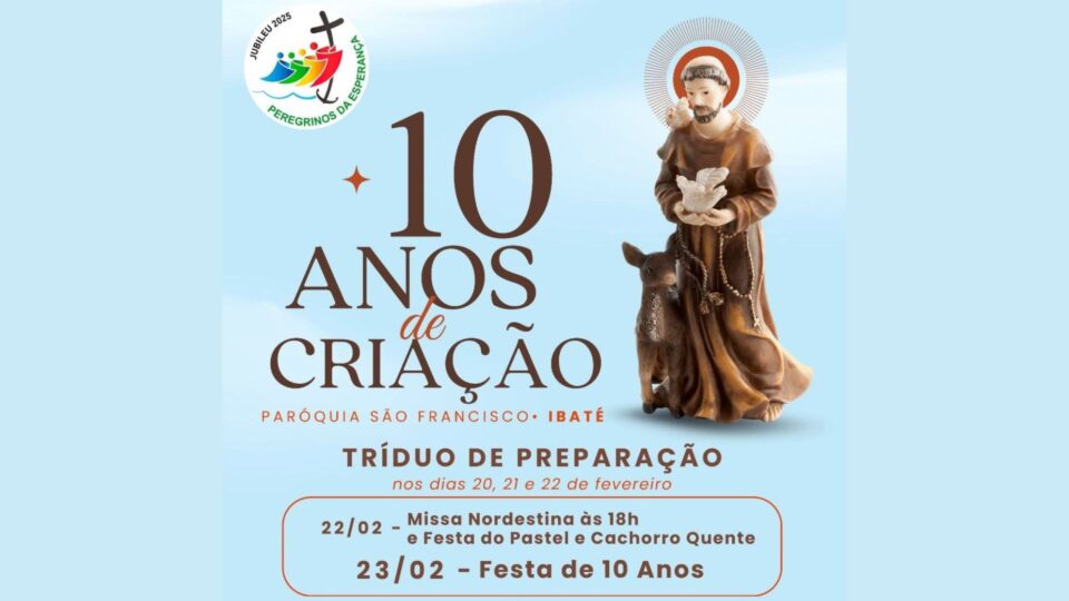 Paróquia São Francisco de Assis de Ibaté comemora 10 anos